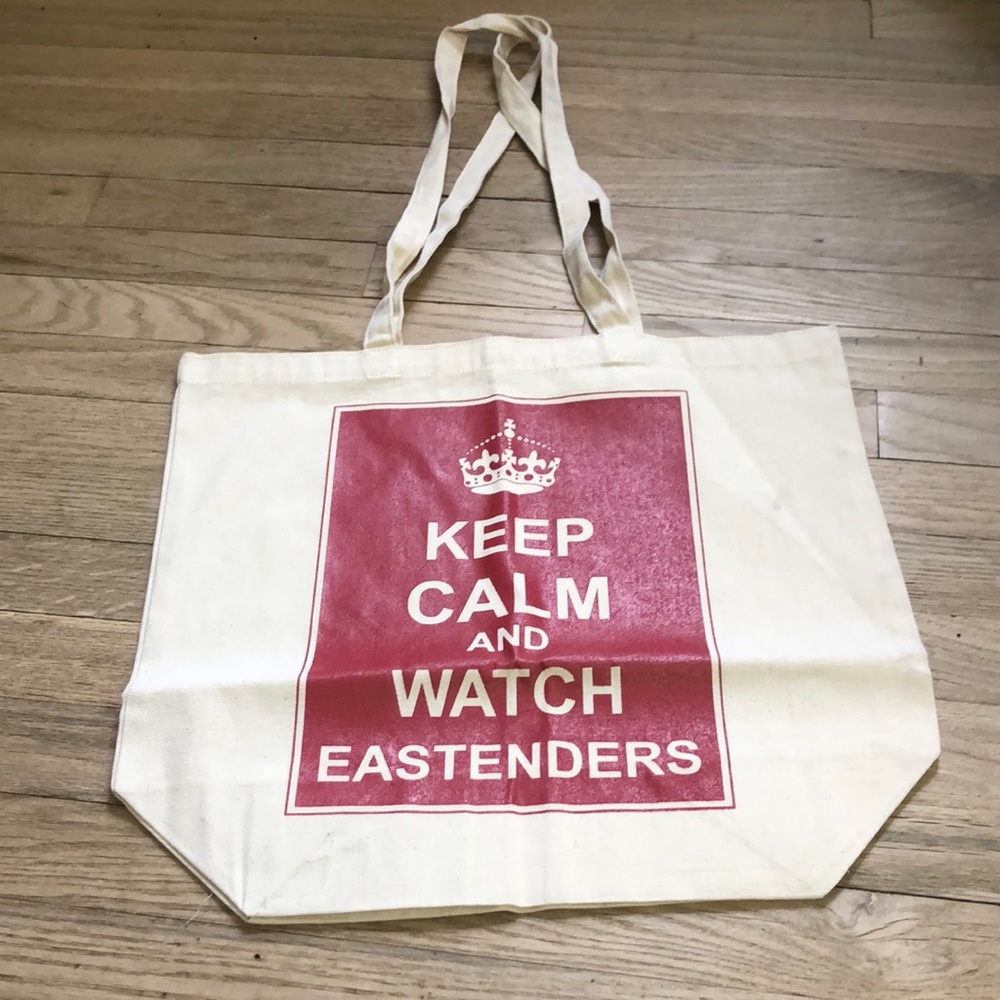 Keep Calm and Watch Eastenders Tote Bag
